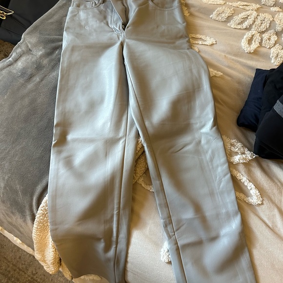 Light blue Melinda pants - leather aritzia - Picture 8 of 8